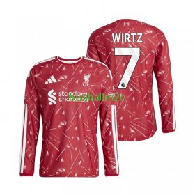 Fußballtrikots Liverpool Florian Wirtz 7 Heim Trikotsatz 2026-2027 Langarm
